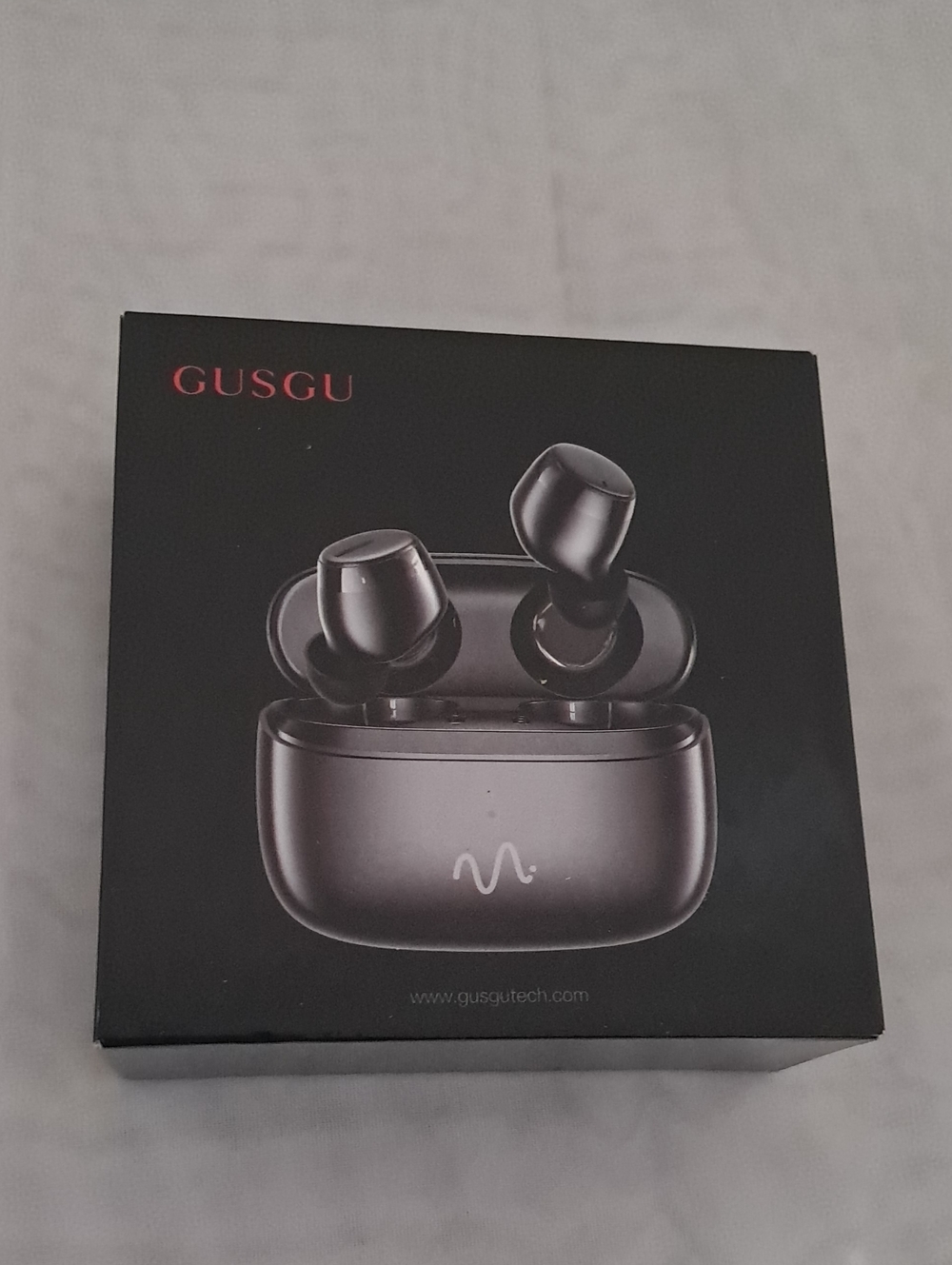 Gusgu Wireless Earbuds X01 in Black - Charging Case